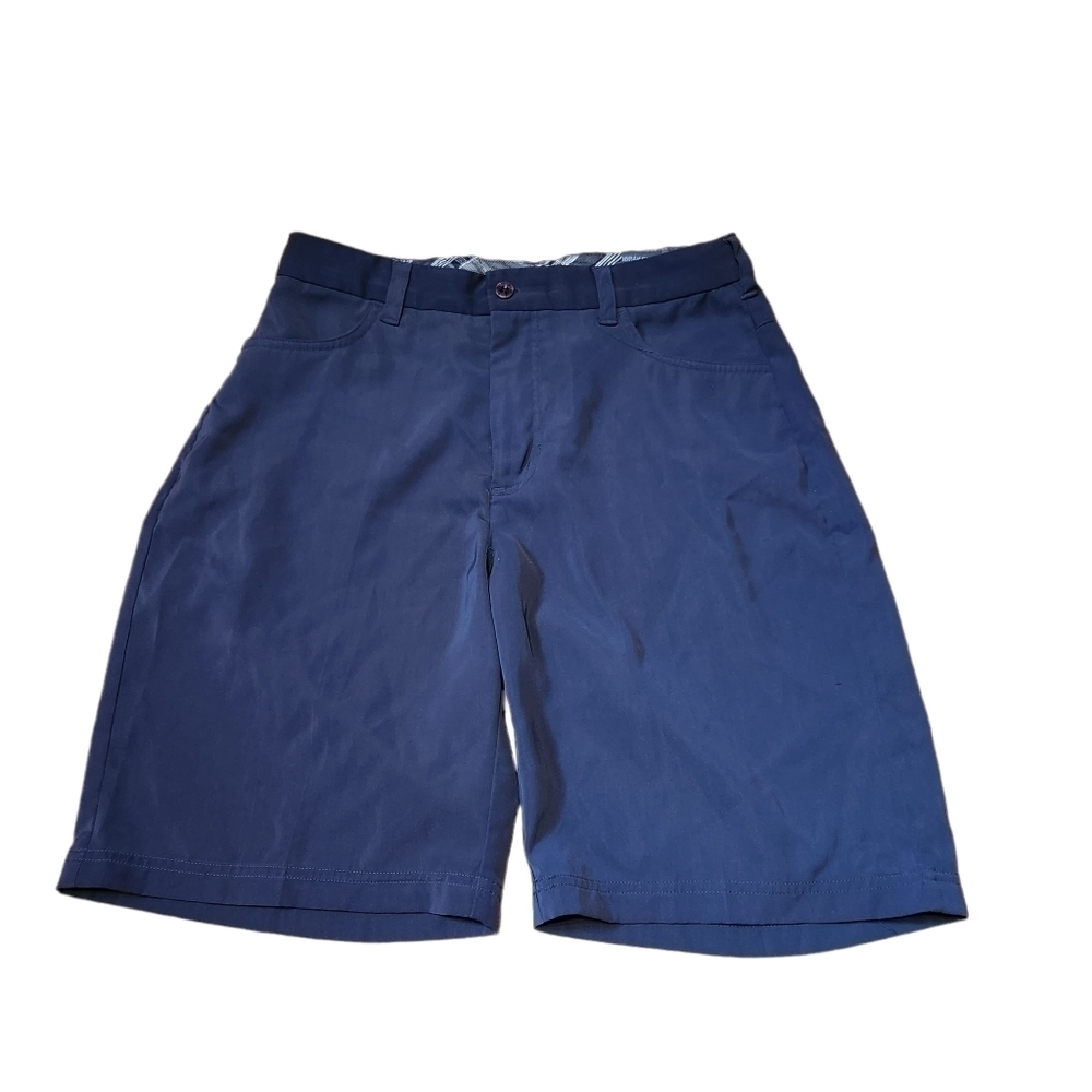 Aur performance shorts High-rise black knee length  golf shorts